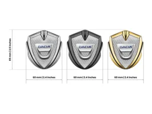 Dacia Metall Emblem Abzeichen Anpassbar Kraft Design